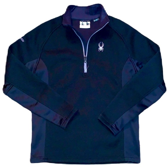 Spyder Outbound M Sweater 1/4 Zip Pullover Snowboard Sports Camping Skiing EUC - Picture 1 of 8